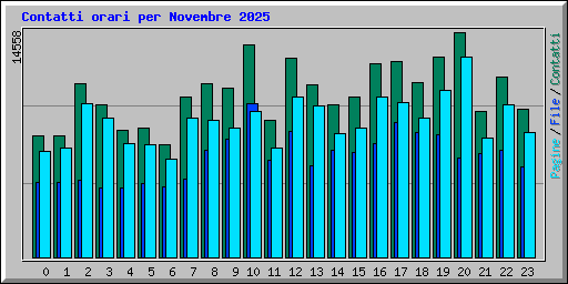 Contatti orari per Novembre 2025